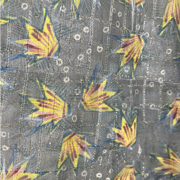 Cotélac France Floral Sheath Dress Botanical Sleeveless Prairie Coquette Sz 2 - Picture 13 of 16